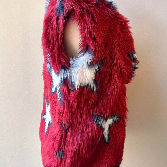 Tommy Hilfiger Starprint Faux Fur Vest - Picture 5 of 7